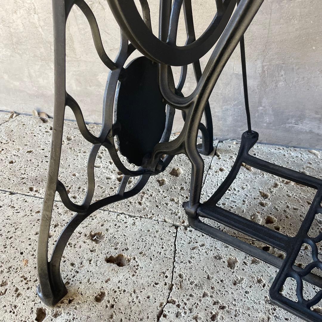 希少　工業用ワイド　アンティークミシン脚テーブル　【SEIKO】 足踏みミシン