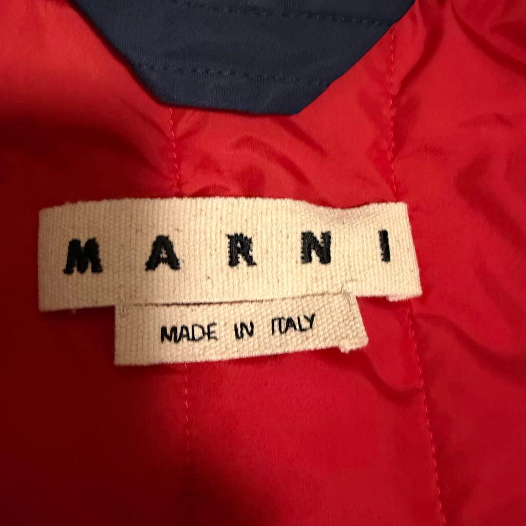 極美品Lサイズ相当　MARNI チェスターコート　ダウンコート　バイカラー