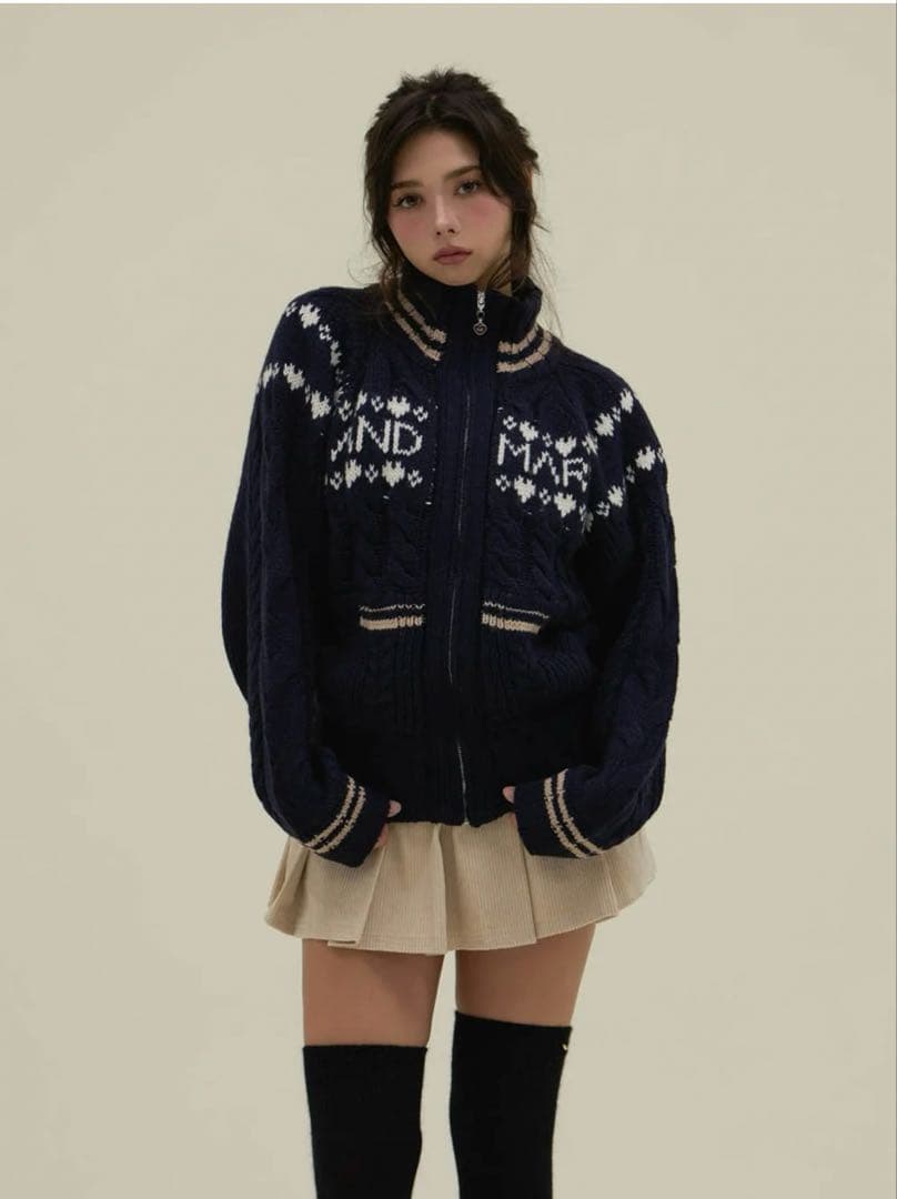 トップス andmary Mary knit cowichan