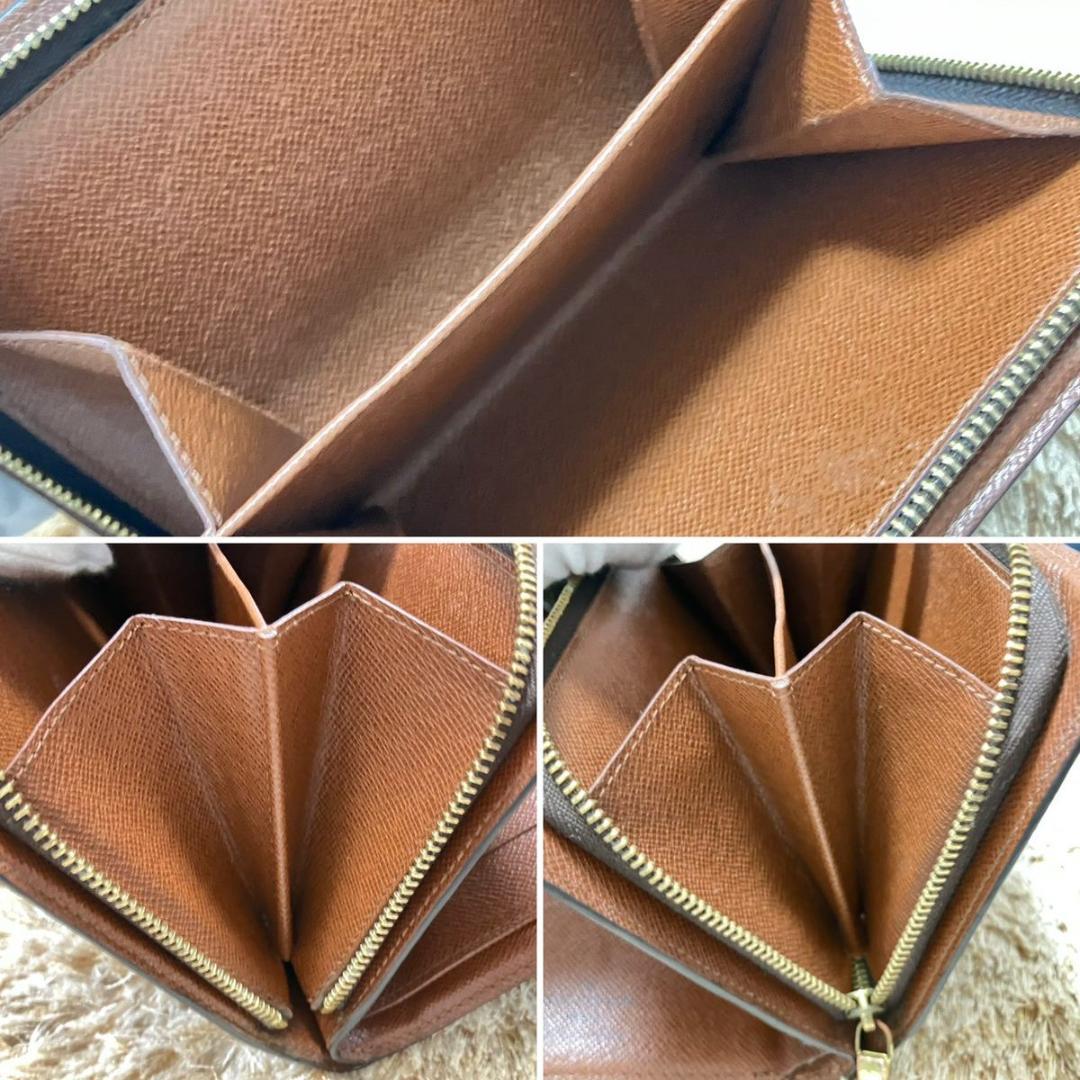 ルイヴィトン モノグラム ポルトパピエジップ 二つ折り財布 レディース