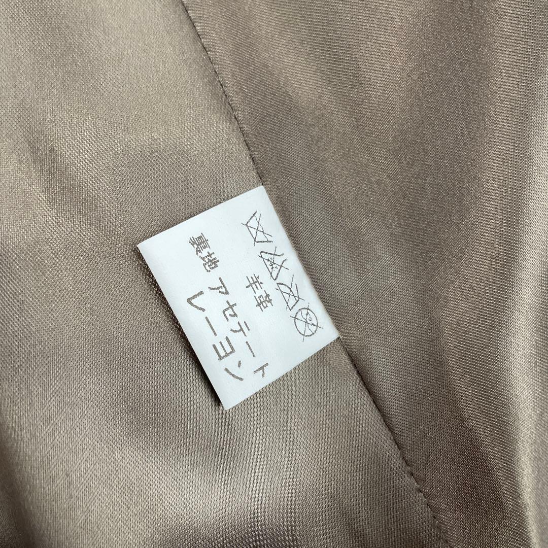 ☆高級☆アニエス・ベースペシャル　フランス製ヴィンテージ　羊革　レザーコート