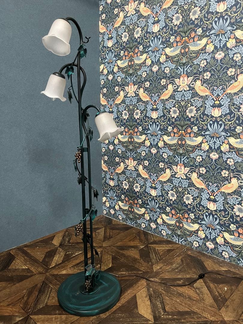 フロアスタンド ランプ ライト 葡萄 アイアン インテリア アンティーク