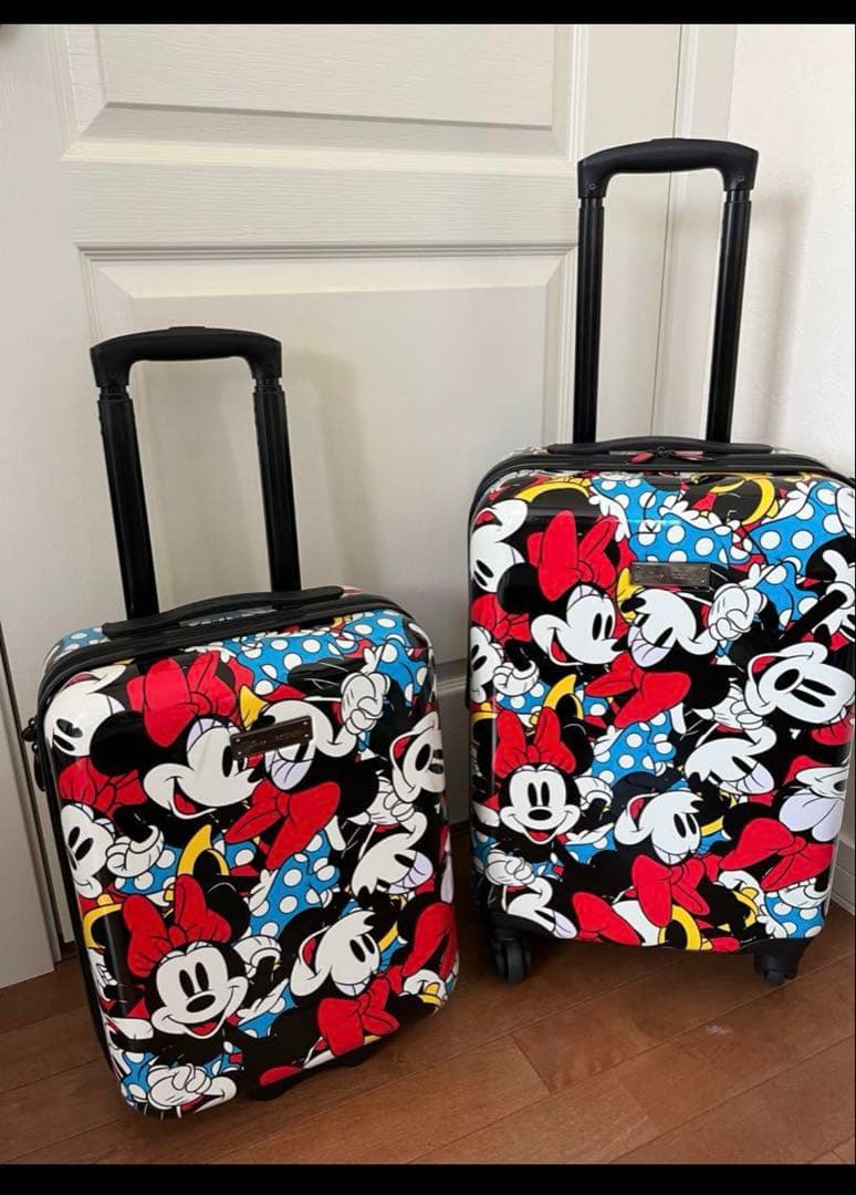 ディズニー ミニー キャリーケース 2点セット