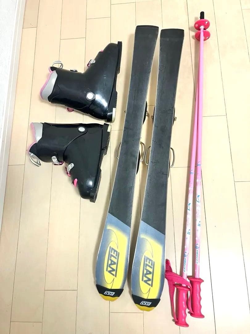 ELAN スキー　93cm ブーツ 23 大阪手渡可！ エラン スキー3点セット