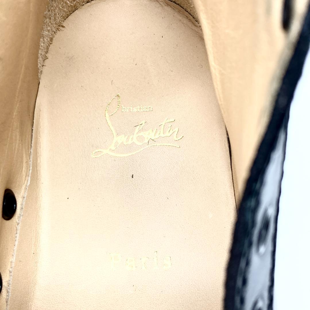 美品　 クリスチャン ルブタン ４０　ルイス フラット　スタッズ　スニーカー