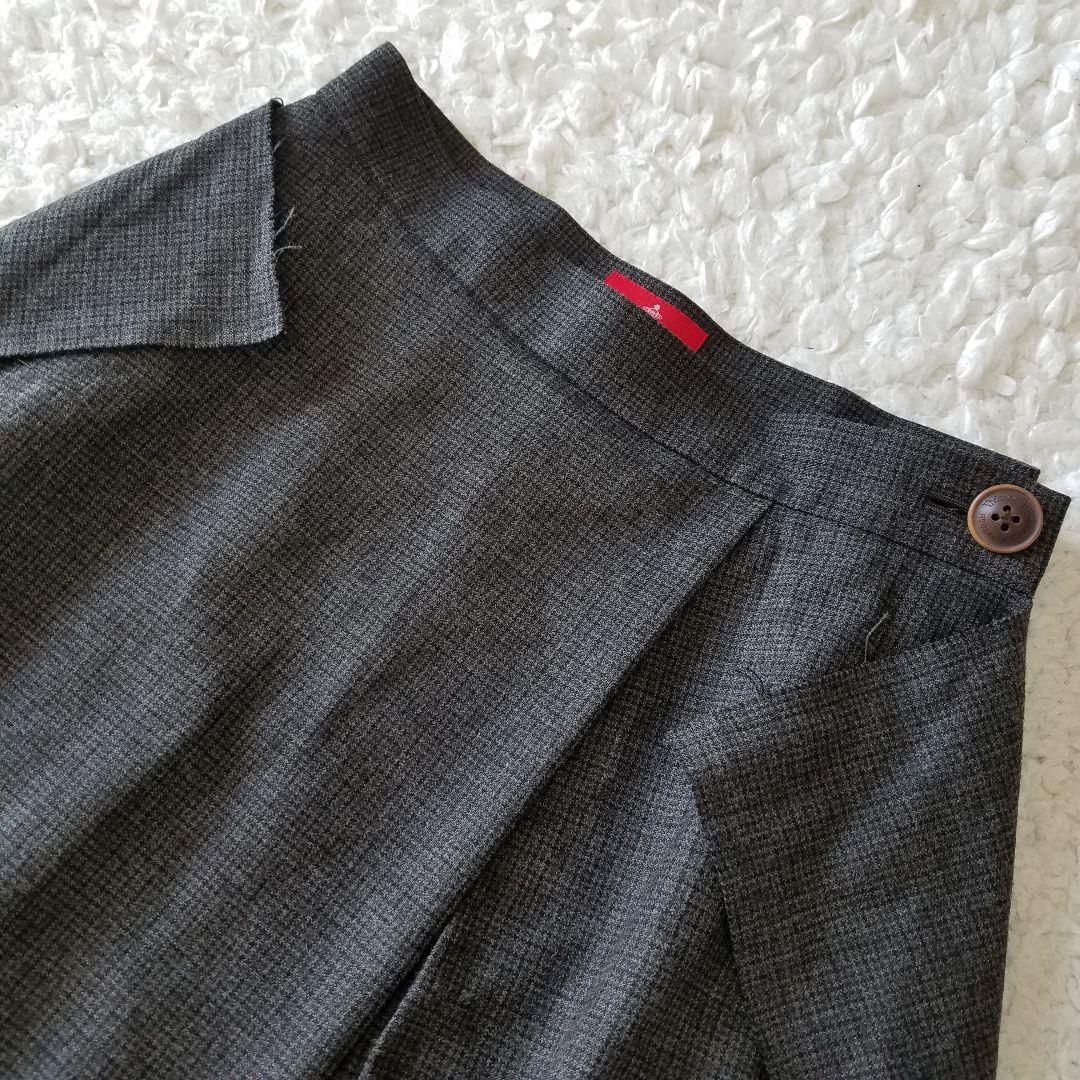 美品✨ヴィヴィアンウエストウッドレッドレーベル 変形スカート チェック