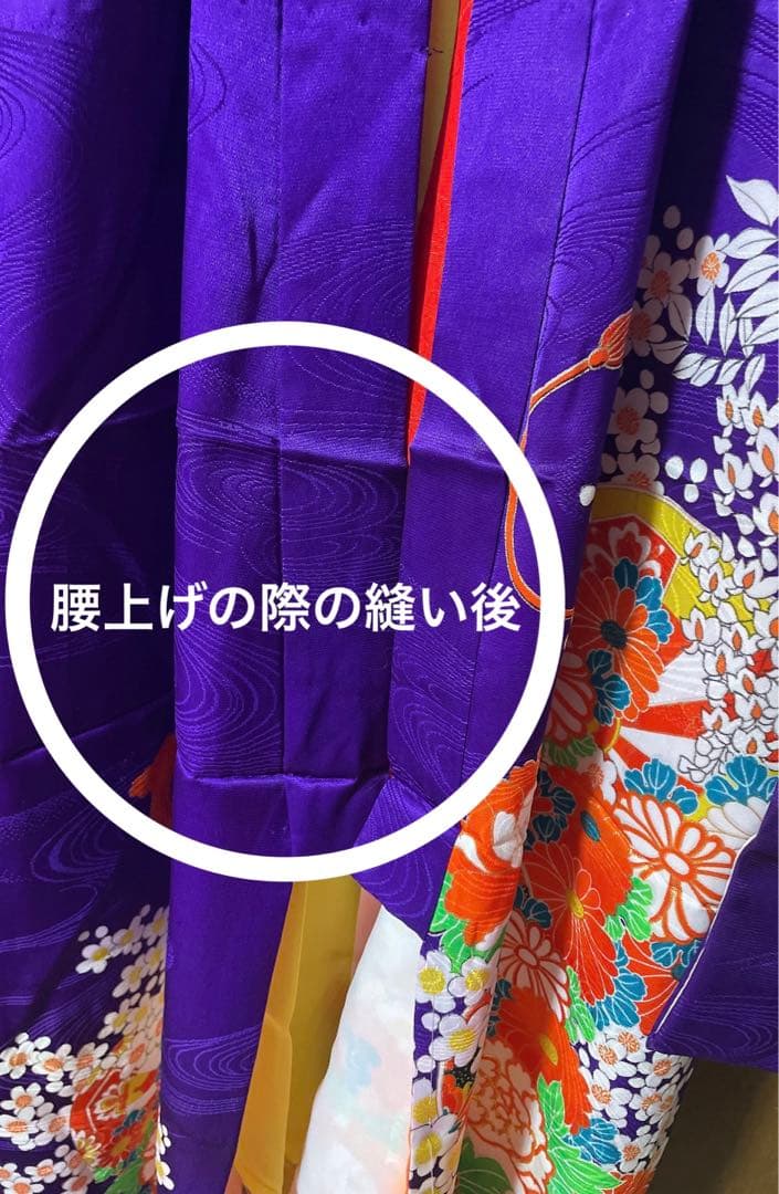 七五三、日本舞踊、7歳紫お着物