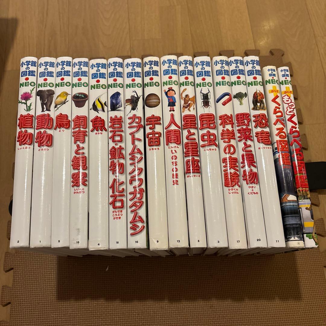 小学館の図鑑NEO 全16巻セット　野菜と果物　くらべる図鑑