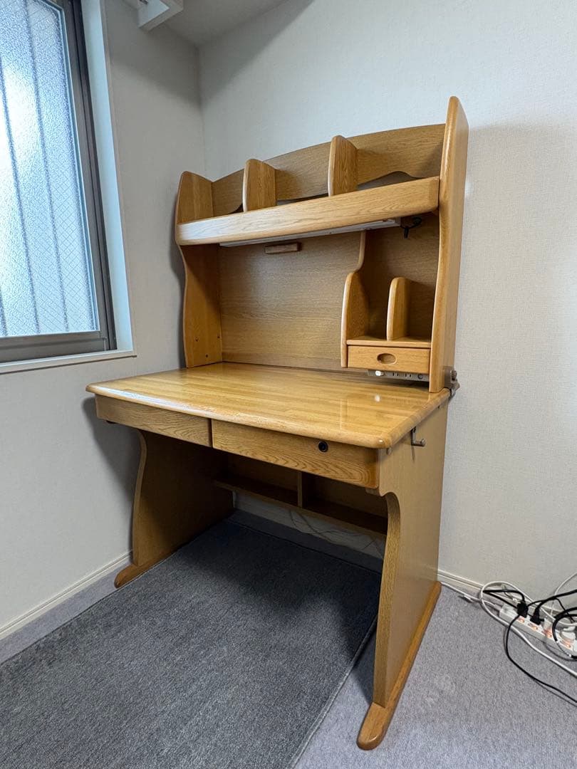 送料込①木製学習机 光製作所