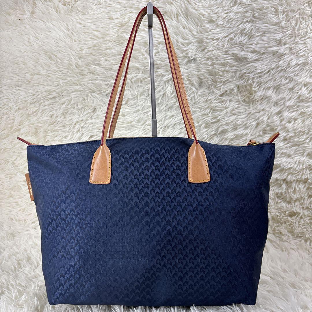 ま*う様 美品✨ロベルタピエリ トートバッグ タタミ ヌメ革 ネイビー ビジネス