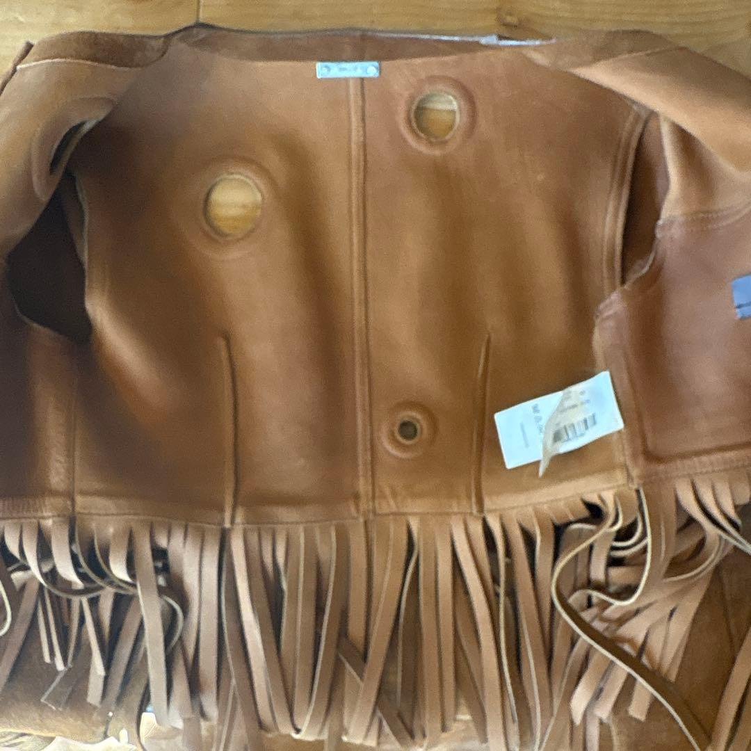 BALLY 革ジャケット　レザージャケット　ウエスタン　フリンジ