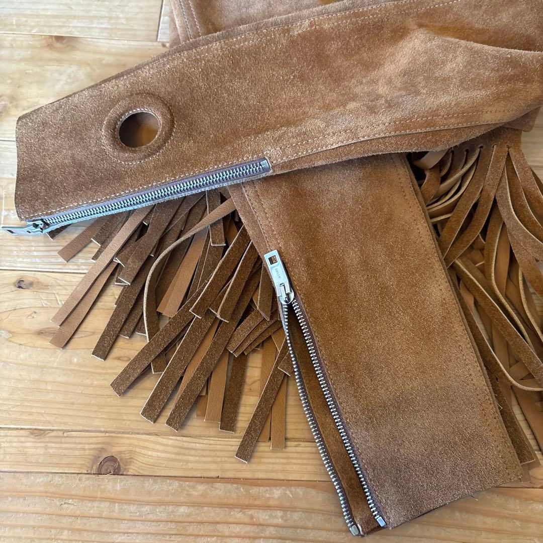 BALLY 革ジャケット　レザージャケット　ウエスタン　フリンジ