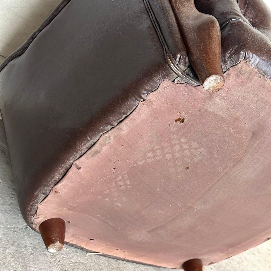 マルニ木工 ベルサイユ 本革シングルソファ Mスムース