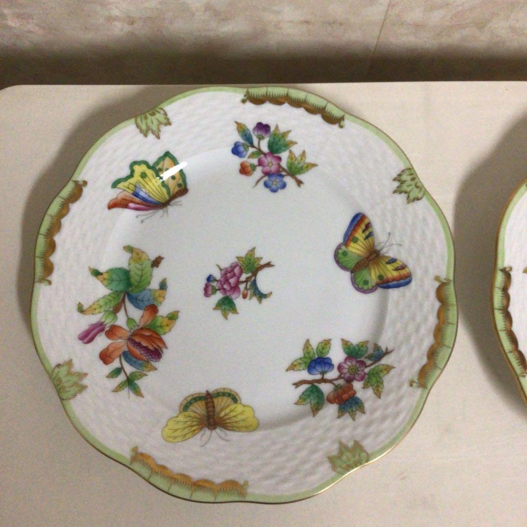 ヘレンド　ビクトリアブーケ　ケーキプレート　2枚