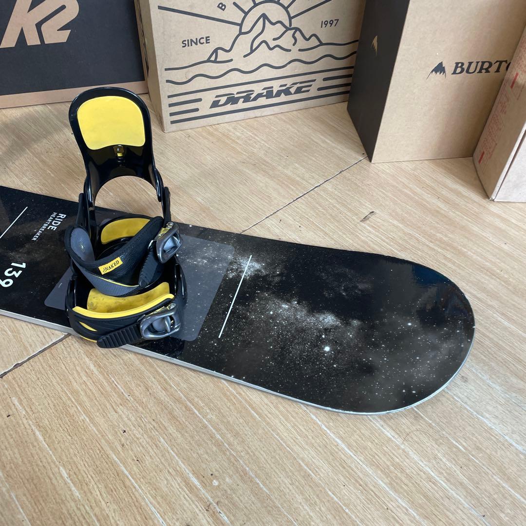 RIDE×IGNIO　ライド　バイン付スノーボードセット　139㎝キッズお勧め◎