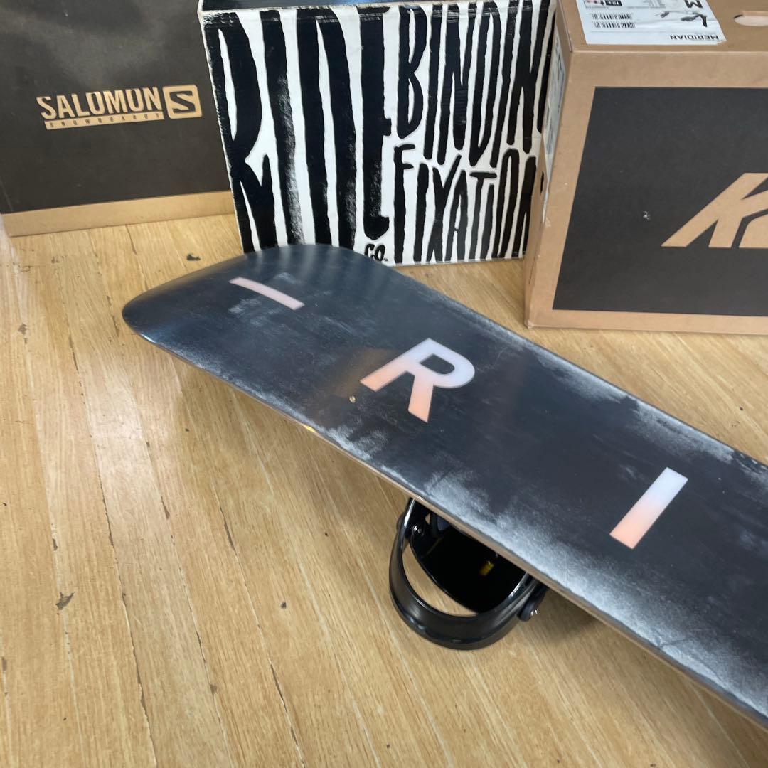 RIDE×IGNIO　ライド　バイン付スノーボードセット　139㎝キッズお勧め◎