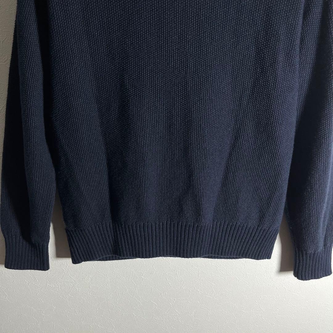 【美品】ブラックレーベルクレストブリッジ パネルチェックハイネックカーディガンM