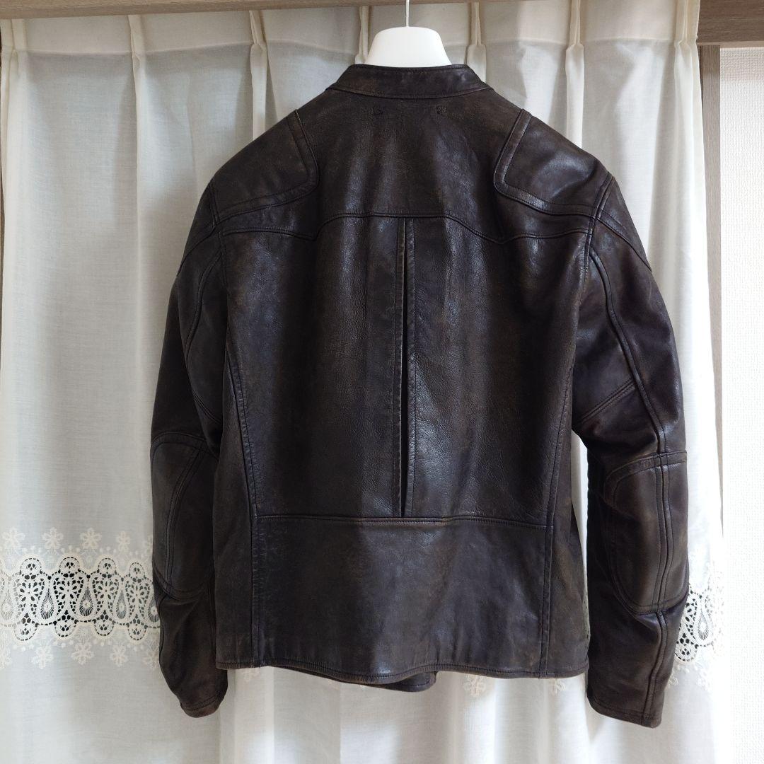 RRL スリム フィット レザー モト ジャケット