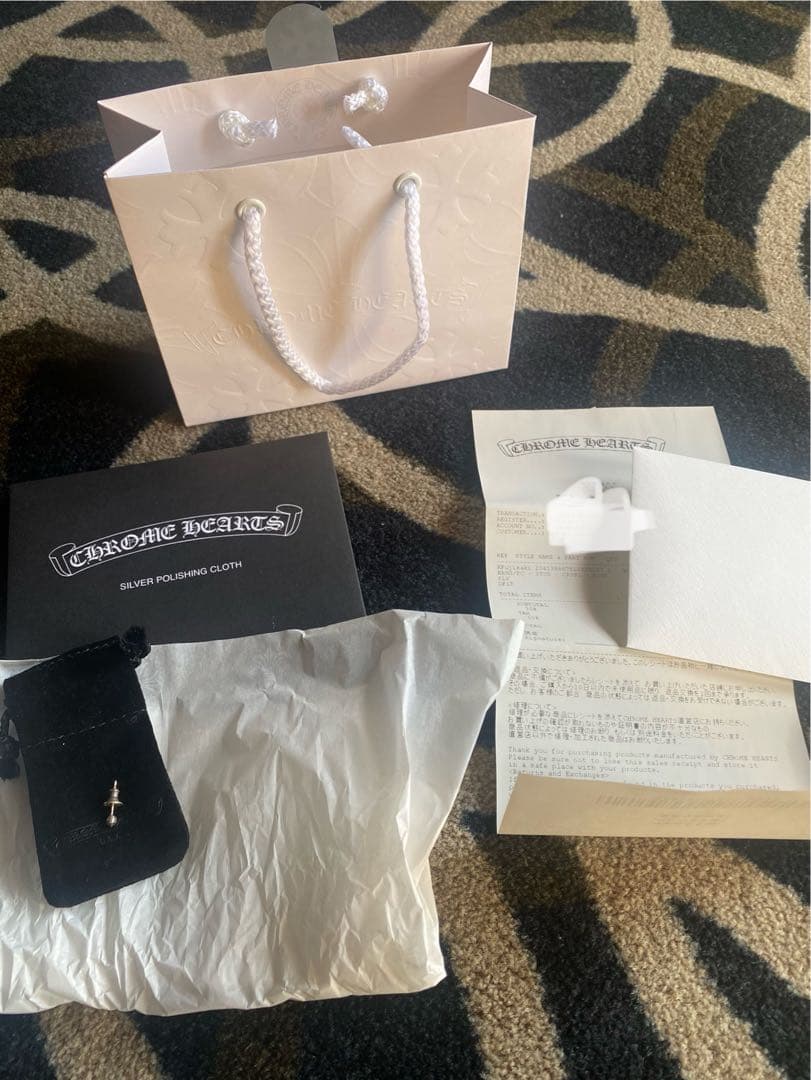 ChromeHearts クロムハーツ クロスボール　ミニスタッド ピアス