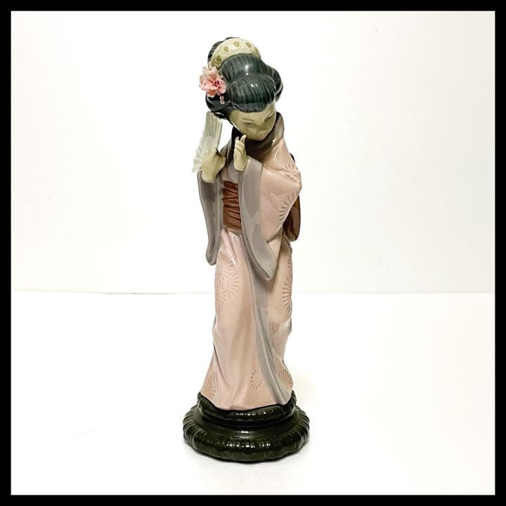 リヤドロ LLADRO 芸者 菊花扇子 日本人形 陶器人形