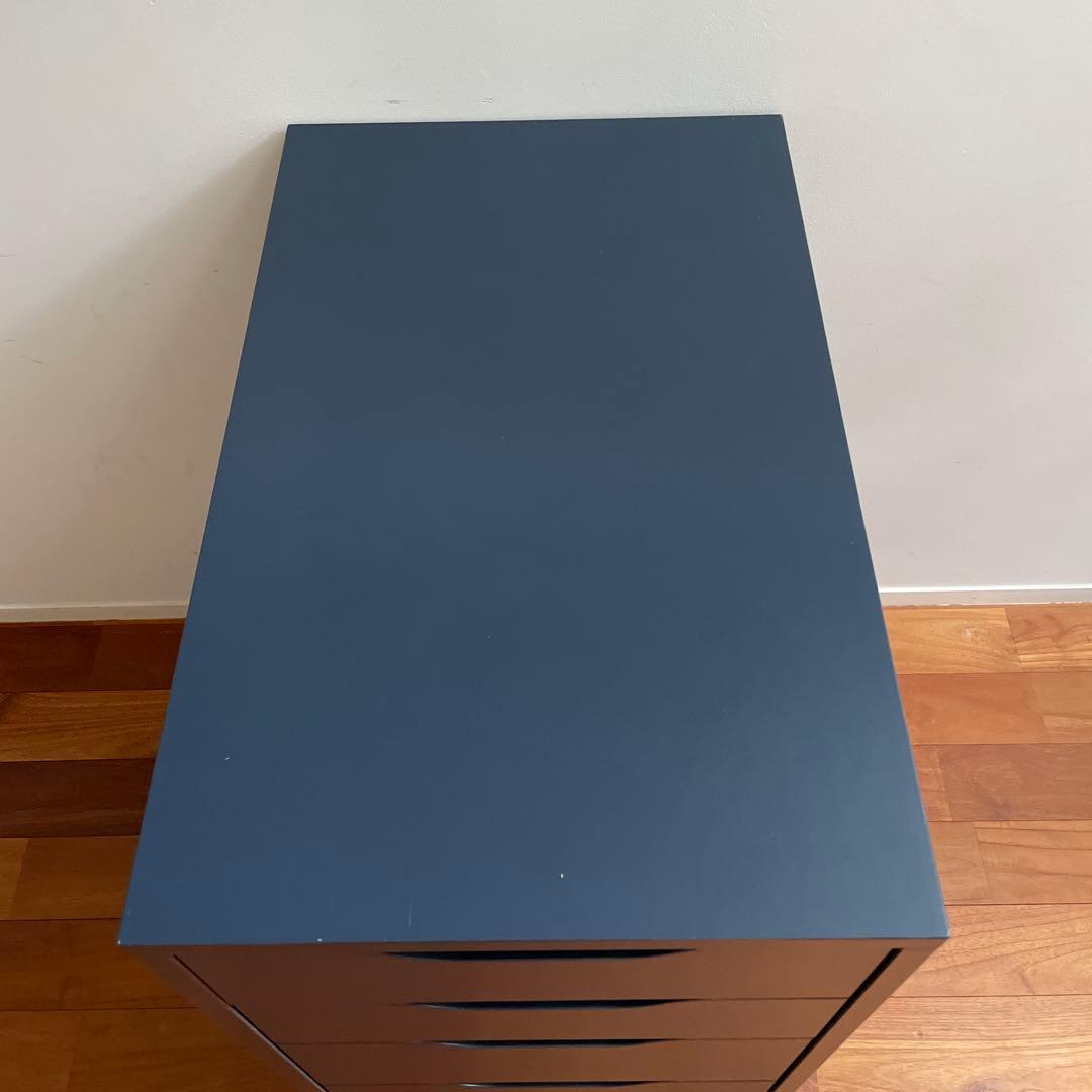 IKEA ALEX アレクス　引き出しユニット　ブラックブルー