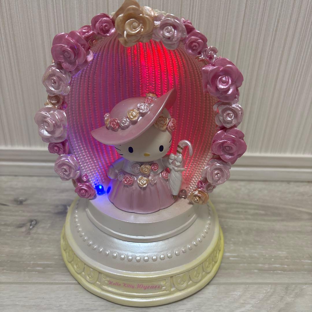 サンリオ ハローキティ 30周年記念 電子オルゴール付きライト 加藤工芸 レア