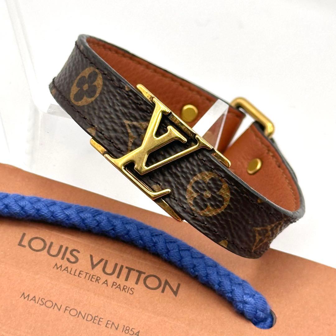 LOUIS VUITTON モノグラム ブラスレ LVロゴ ブレスレット