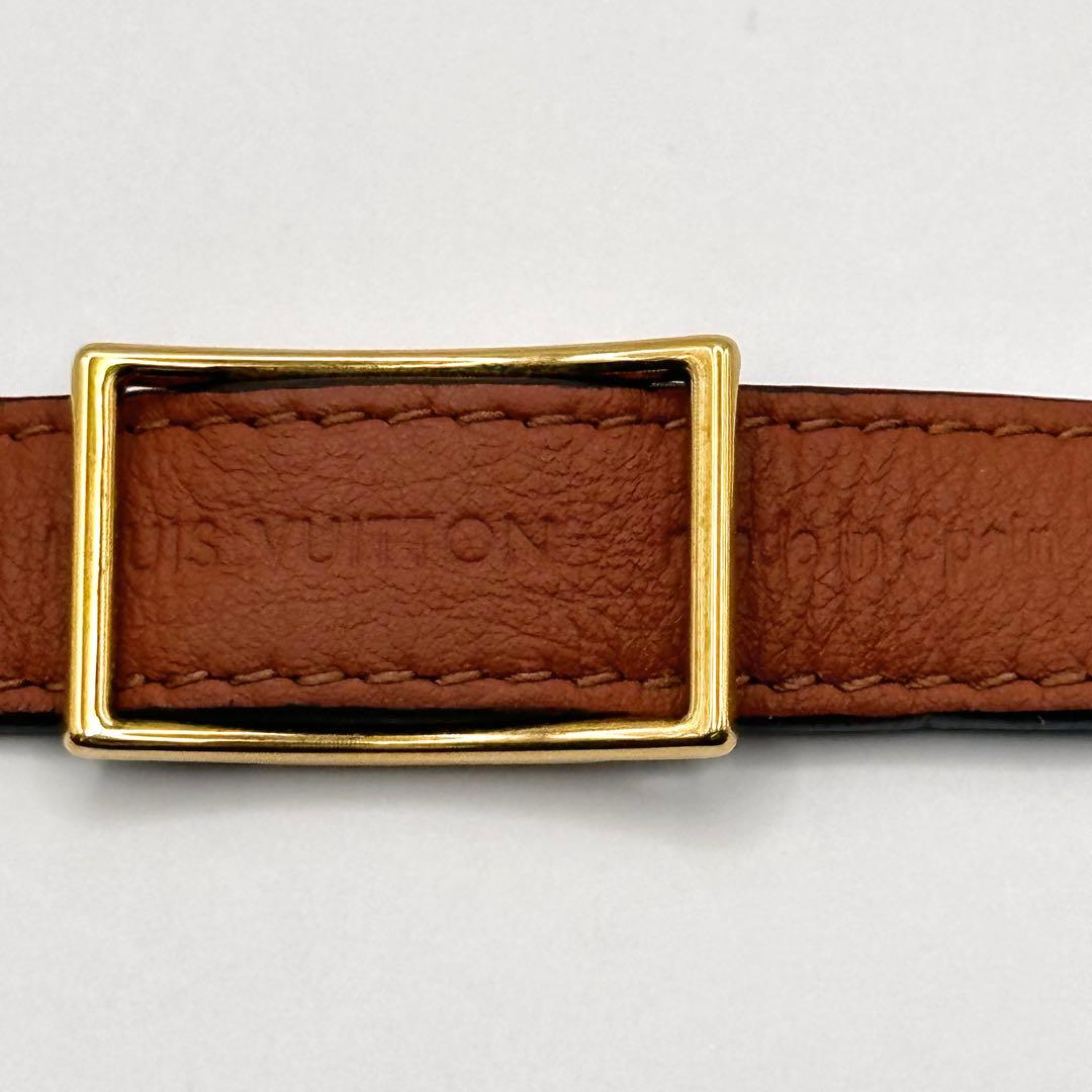 LOUIS VUITTON モノグラム ブラスレ LVロゴ ブレスレット