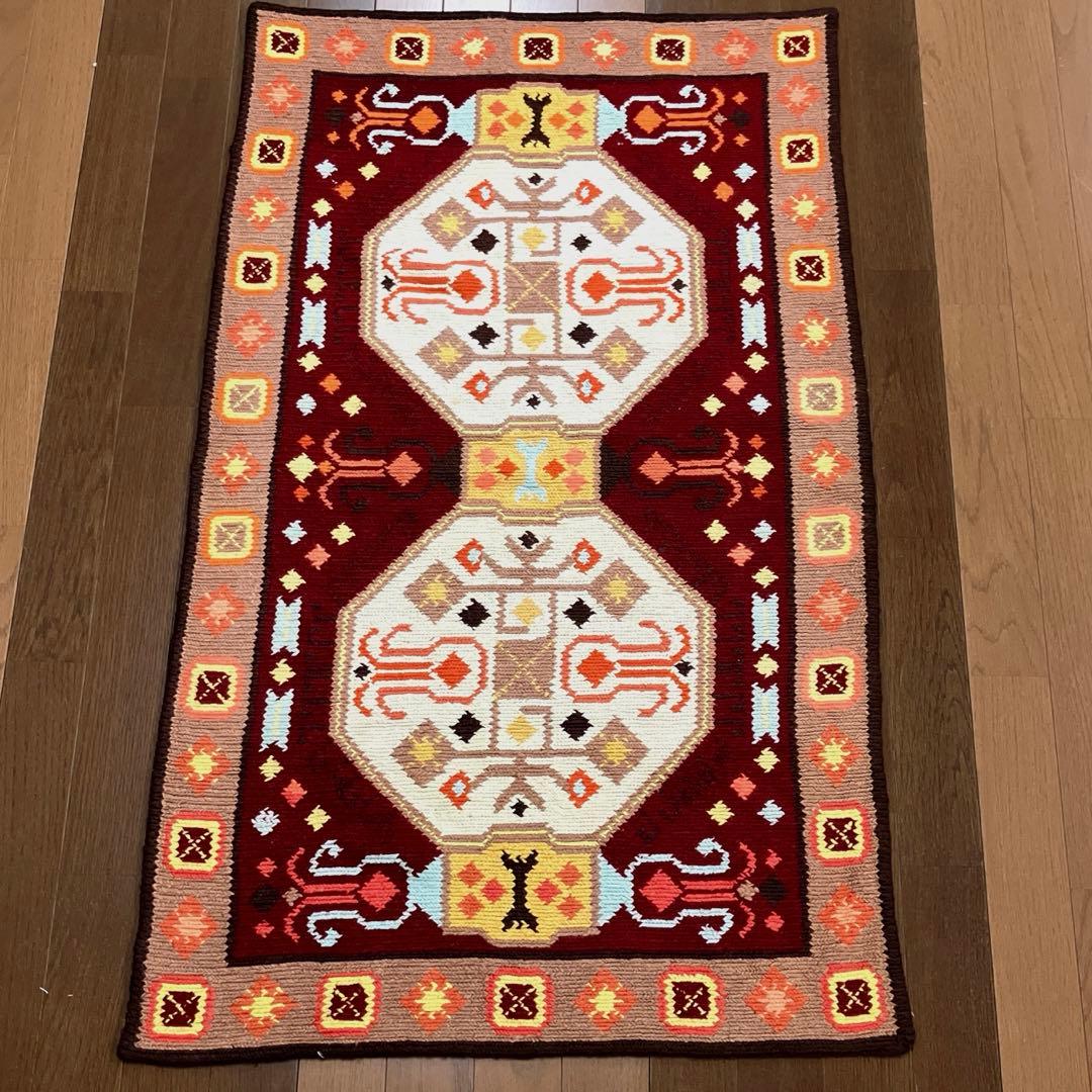 トルコキリムヴィンテージ キリム67cmx110cm 手編み