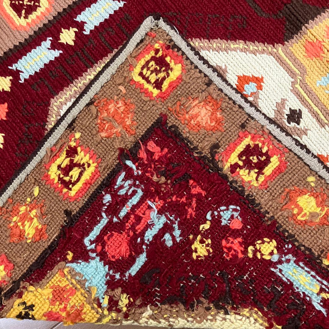 トルコキリムヴィンテージ キリム67cmx110cm 手編み