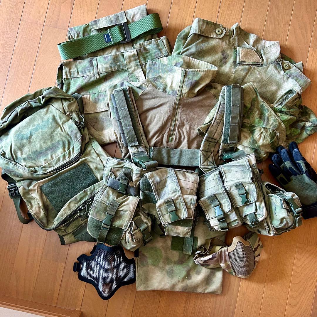 A-TACS FG LBGベスト+装備リュック+BDU 迷彩服セット！サバゲー特