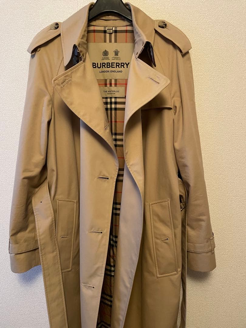 BURBERRY ロング ウォータールーヘリテージ トレンチコート　バーバリー