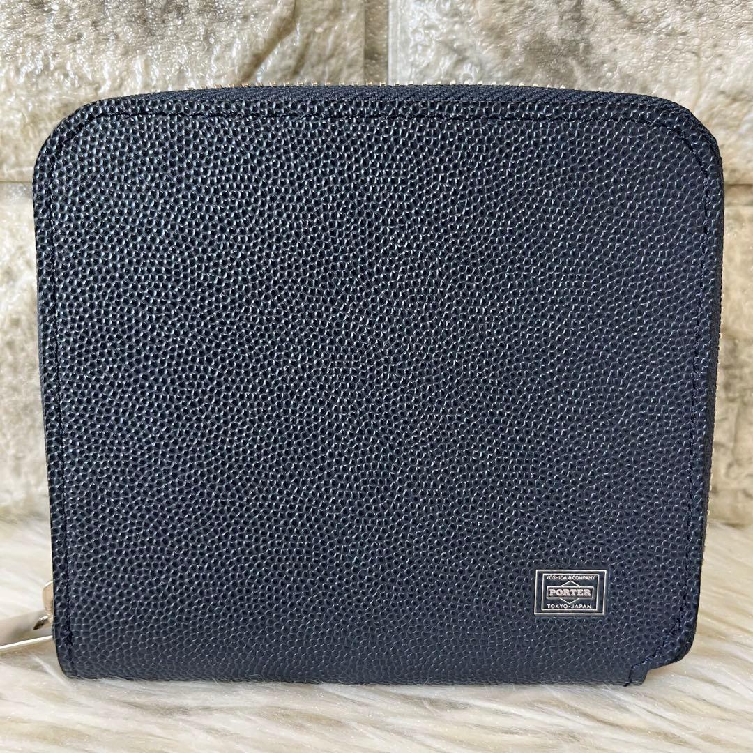 【新品未使用】ポーター　エイブル　03082 レザー　二つ折り財布