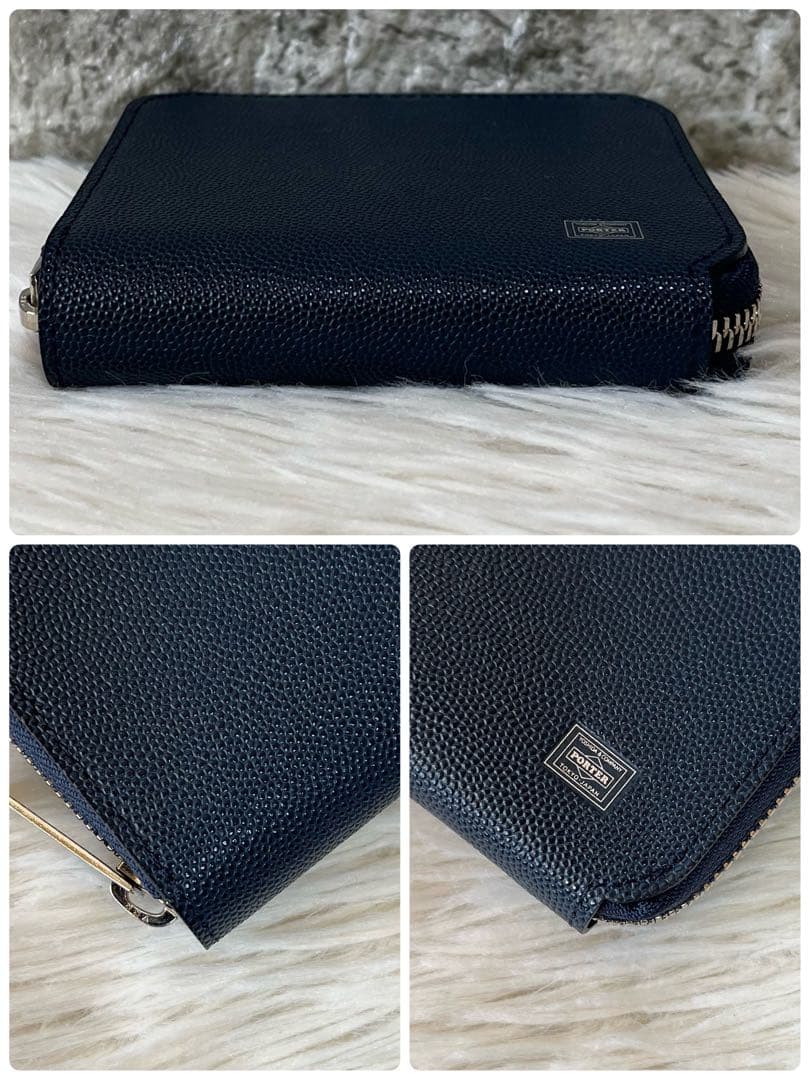 【新品未使用】ポーター　エイブル　03082 レザー　二つ折り財布