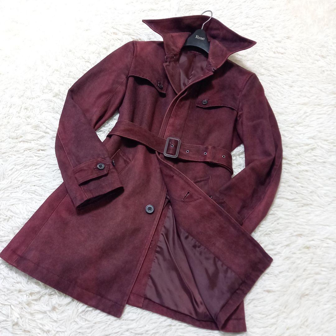 ●良品●　トルネードマート　マイクロスウェード　ベルト　トレンチ　コート　Y2K