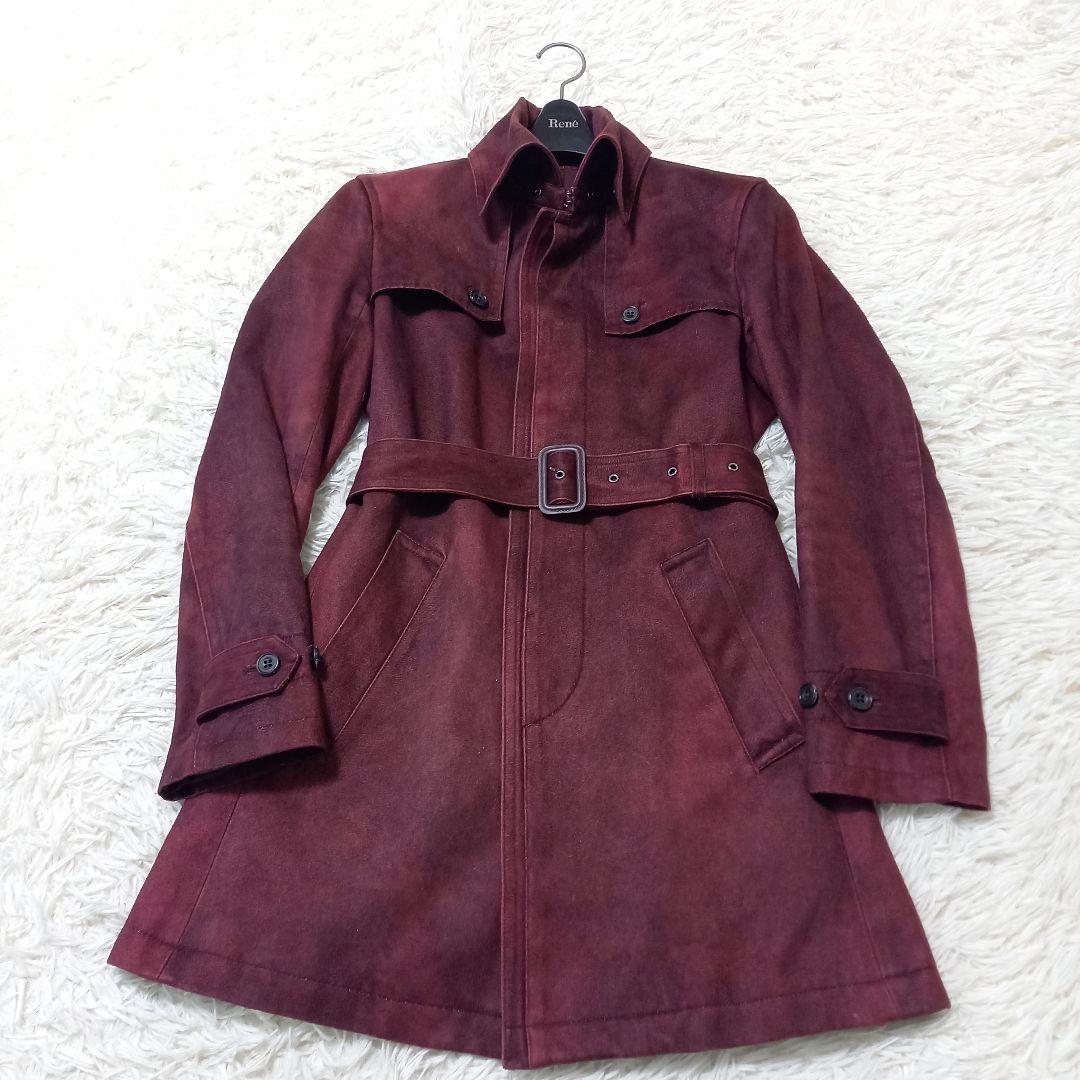 ●良品●　トルネードマート　マイクロスウェード　ベルト　トレンチ　コート　Y2K