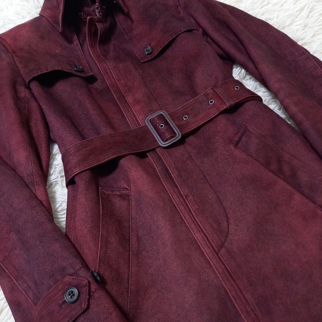 ●良品●　トルネードマート　マイクロスウェード　ベルト　トレンチ　コート　Y2K