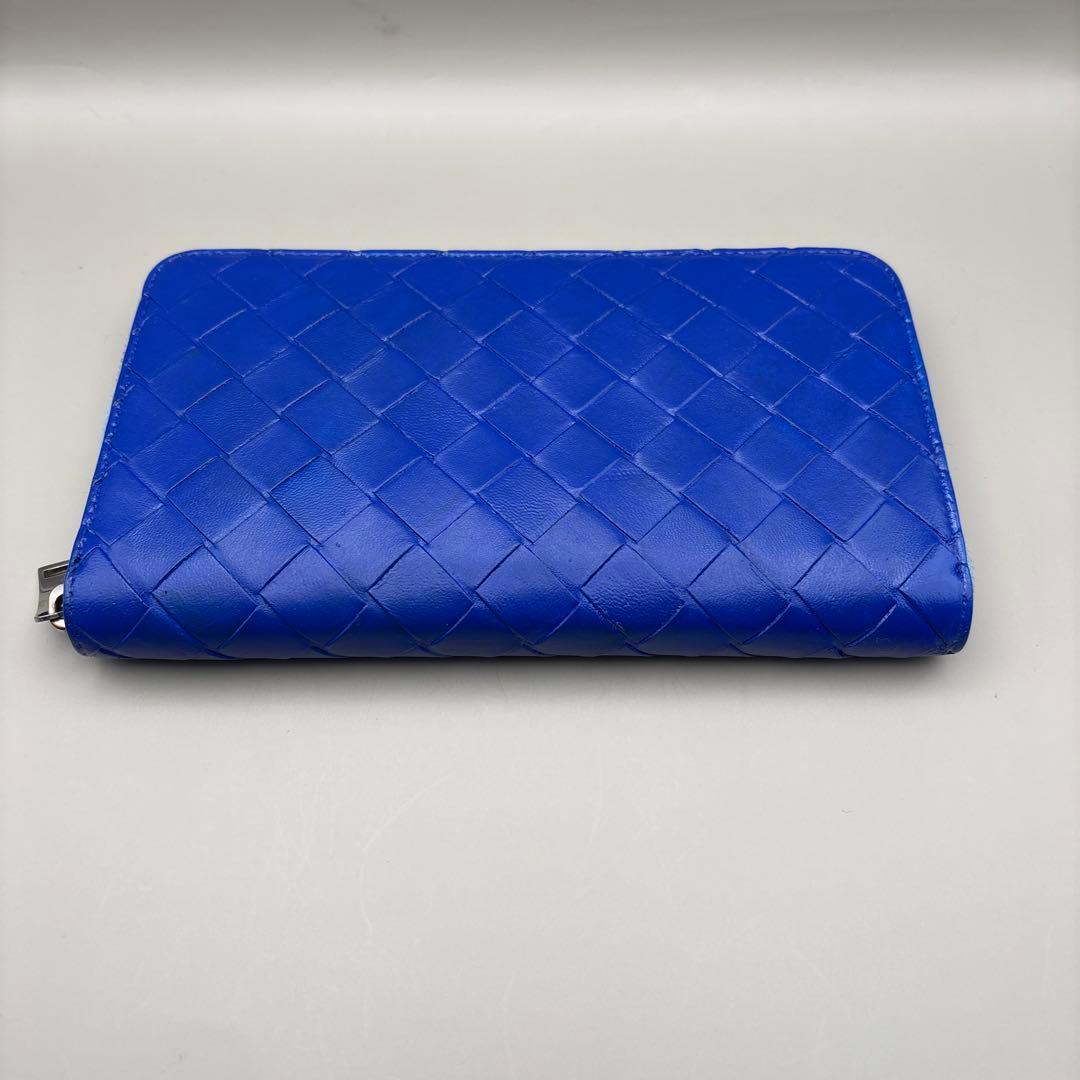 ◆正規品◆現行ボッティガヴェネタイントレチャート ラウンドファスナー長財布