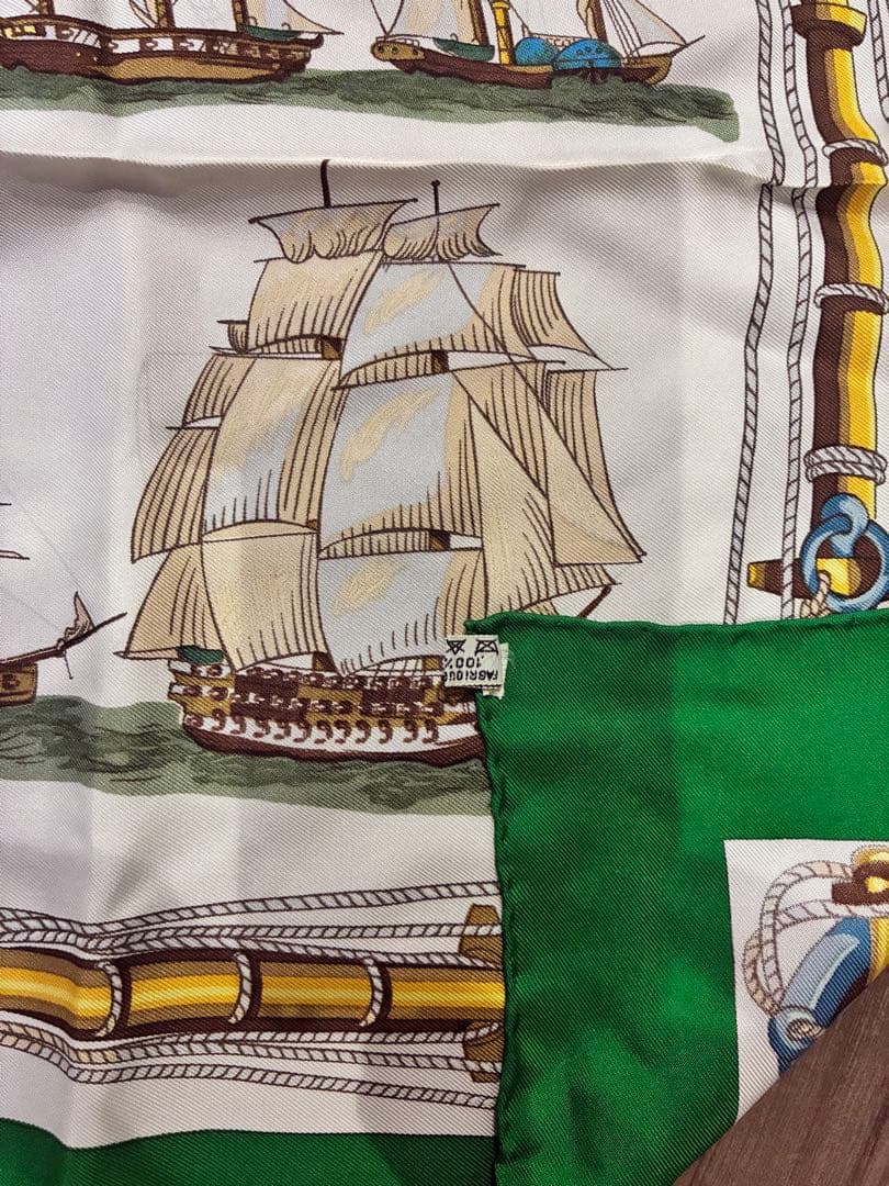 エルメス　HERMES 　スカーフ　カレ90　ヨット