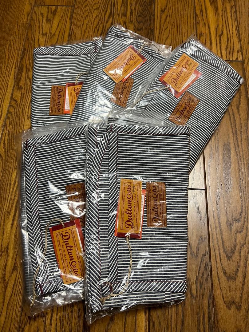 DULTON ストライプエプロン W95×L63cm ５セット