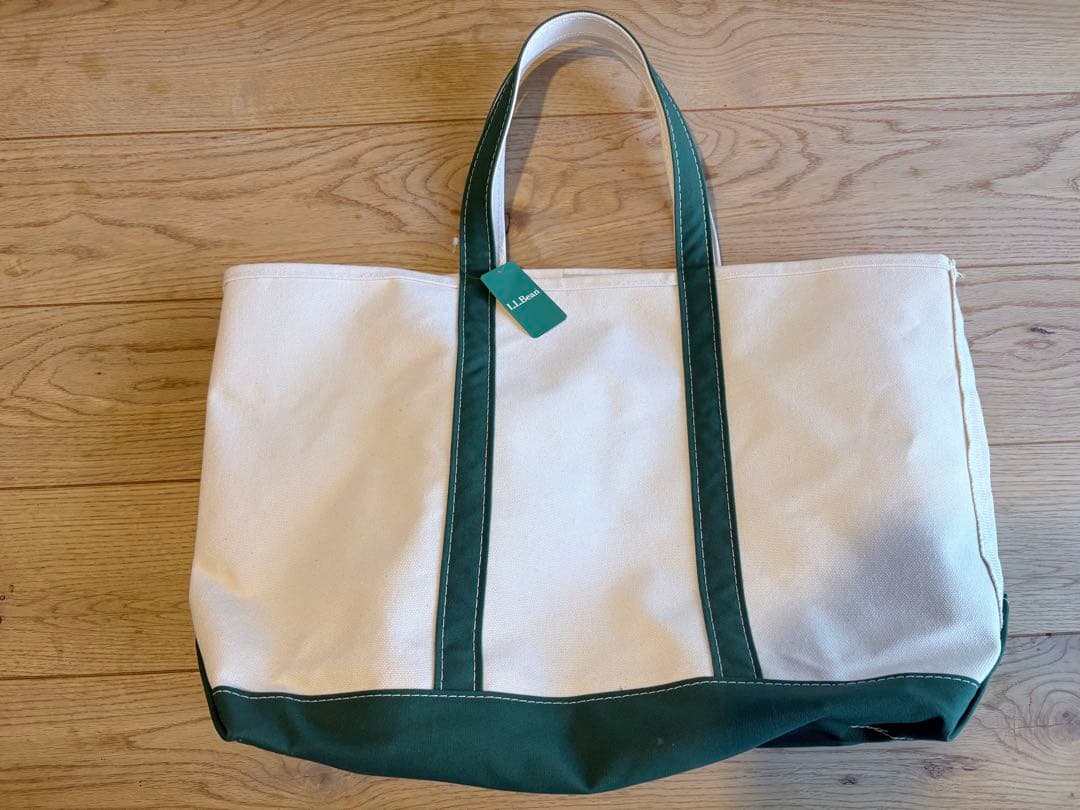 タグ付新品 L.L.BEAN トートバッグ/ラージ/レギュラーハンドル/グリーン
