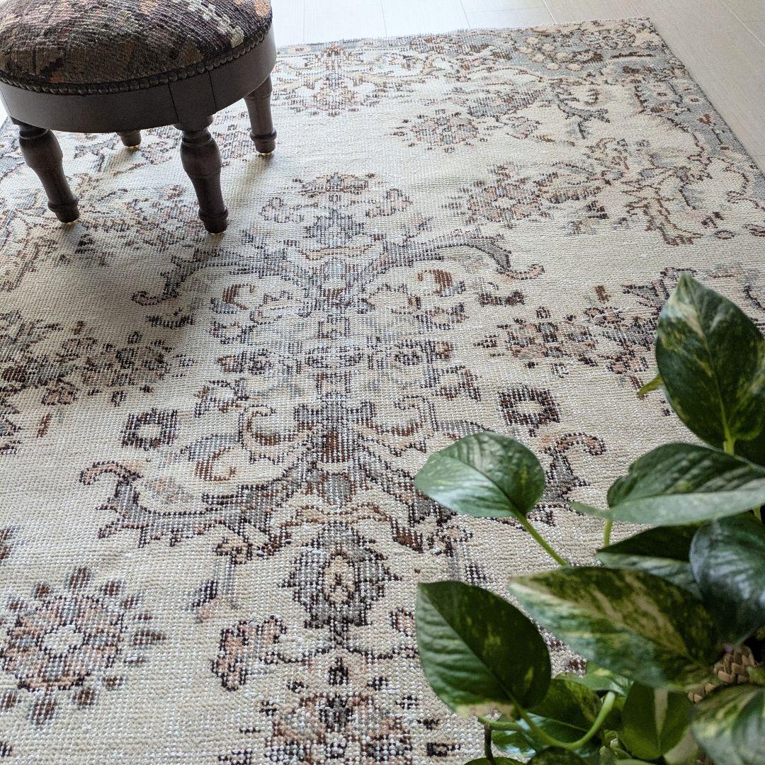 108×182 シックボタニカル　トルコヴィンテージラグ