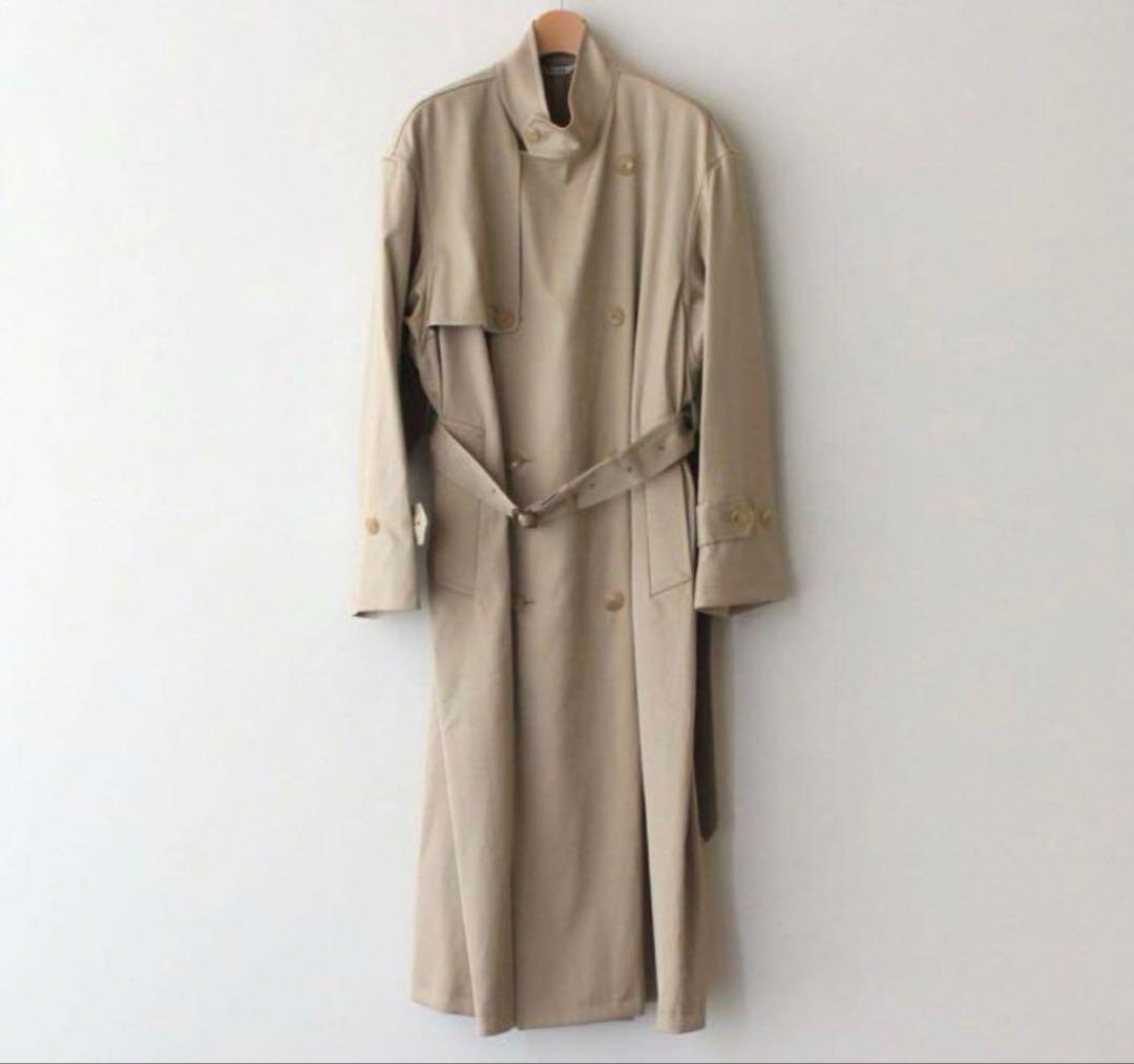 ジャケット・アウター AURALEE WASHED FINX CUPRO TWILL LONGCOAT