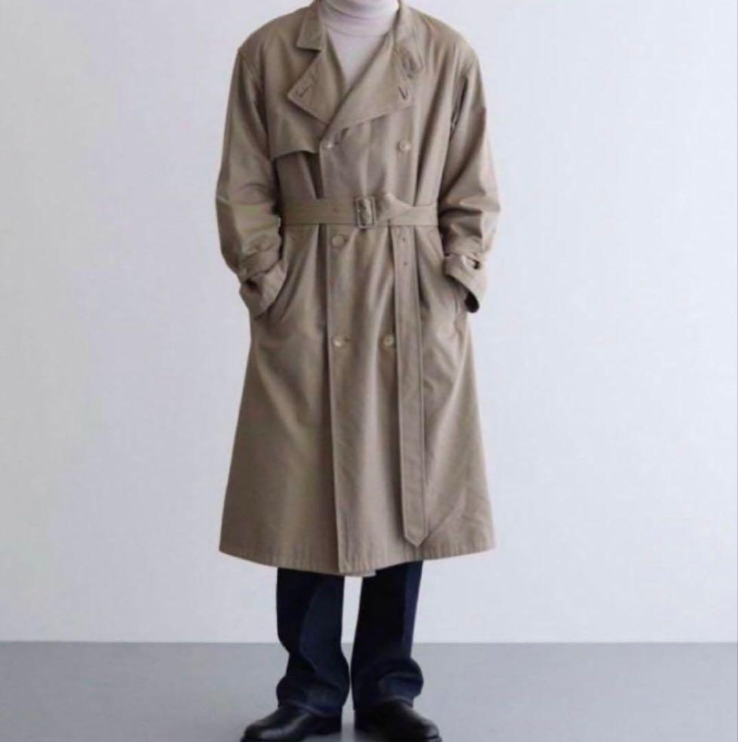 ジャケット・アウター AURALEE WASHED FINX CUPRO TWILL LONGCOAT