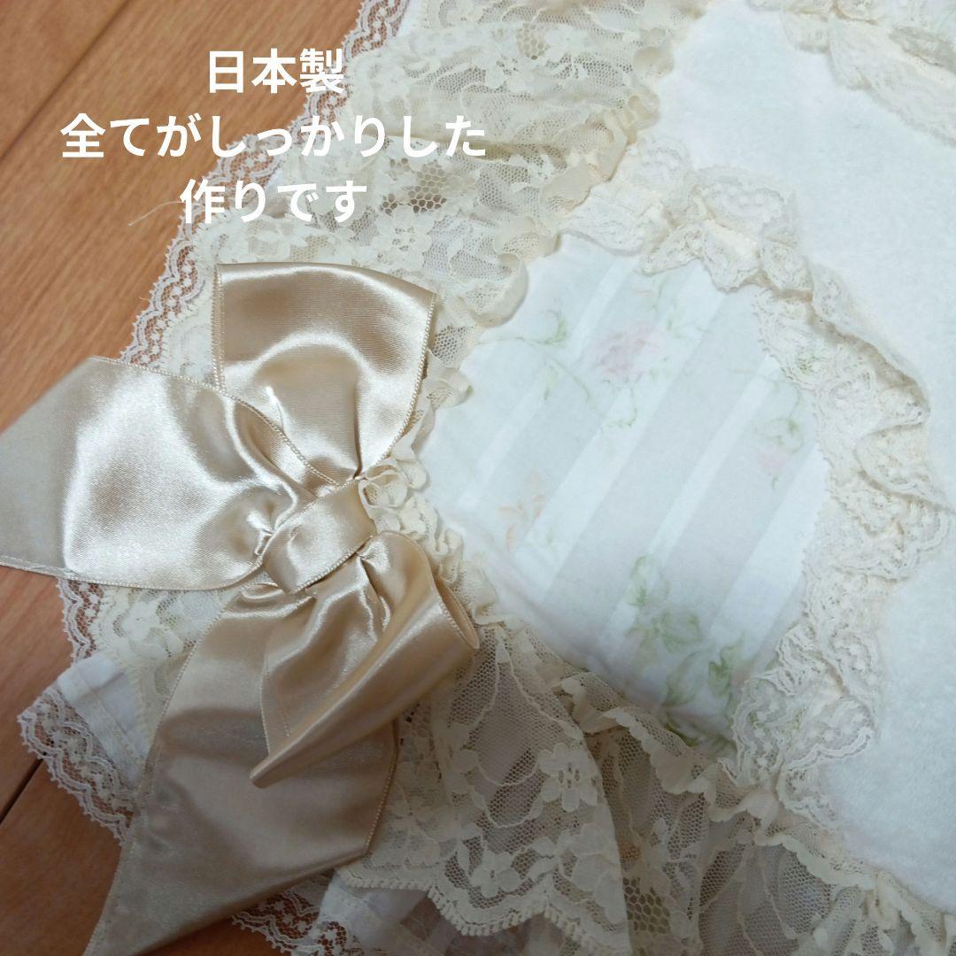 美品★さえらakiakaneアキアカネ花柄豪華座布団カバー日本製フリル&レース