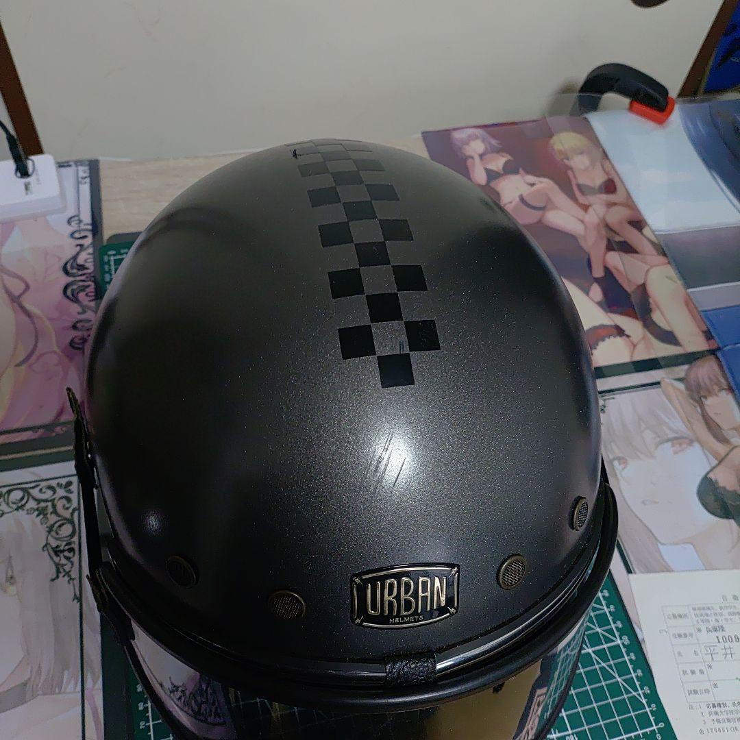 URBAN フルフェイスヘルメット グレー　Lサイズ　色んなゴーグルセット