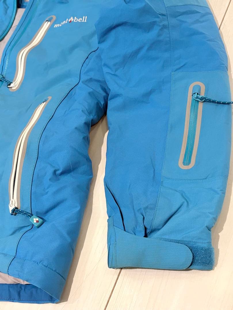 mont-bell 青 スキーウェアLサイズ レディス
