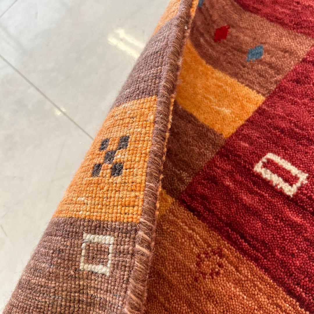 インドギャべ ロリバフ インド手織り絨毯 ラグ ハンドルーム 140×200cm