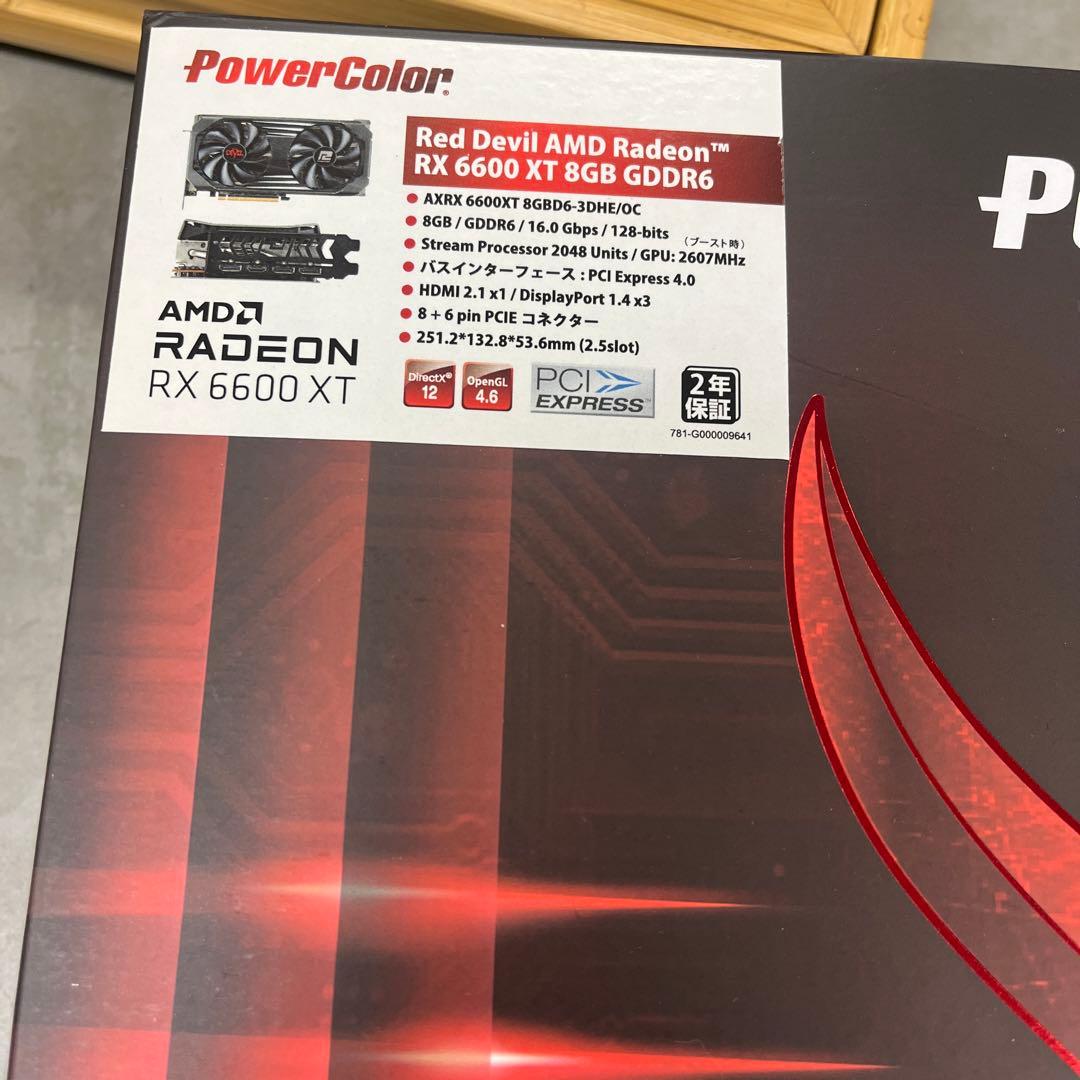 未使用AMD Radeon RX 6600XT 8GB