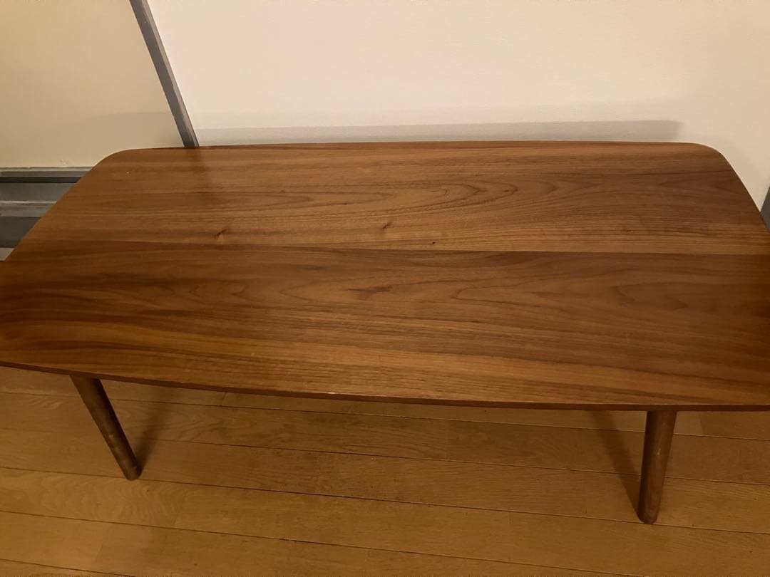 ウォールナット材 ローテーブル